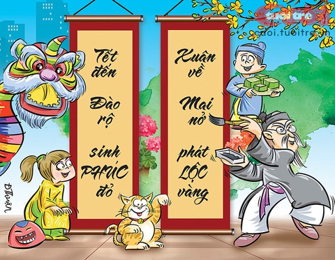 Thơ vui chúc Tết con mèo - Ảnh 1. Thơ vui chúc Tết con mèo - Ảnh 1.
