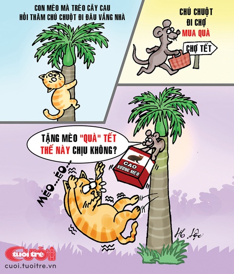 Mèo trèo cây cau đòi quà - Ảnh 1. Mèo trèo cây cau đòi quà - Ảnh 1.