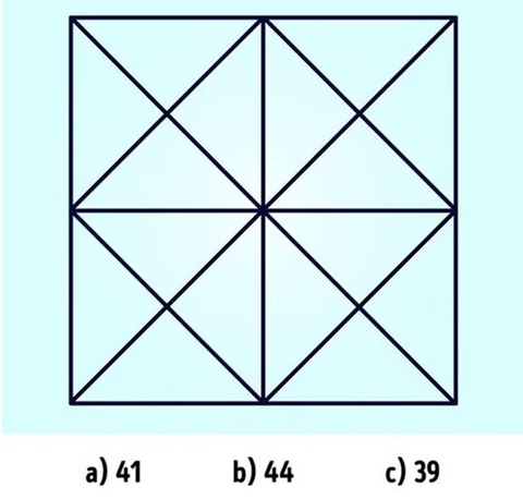 Có tất cả bao nhiêu hình tam giác? - Ảnh 1. Có tất cả bao nhiêu hình tam giác? - Ảnh 1.