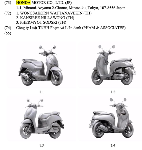 Hai xe máy mới của Honda đăng ký kiểu dáng tại Việt Nam: Có một xe máy điện - Ảnh 6. Hai xe máy mới của Honda đăng ký kiểu dáng tại Việt Nam: Có một xe máy điện - Ảnh 6.