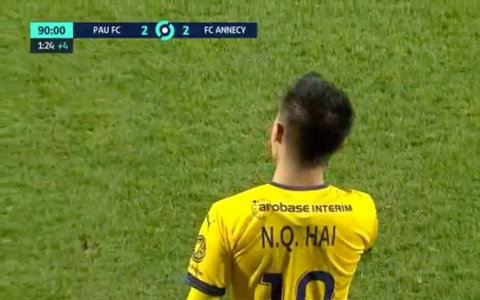 Quang Hải ra sân cùng Pau FC sau 3 tháng - Ảnh 2. Quang Hải ra sân cùng Pau FC sau 3 tháng - Ảnh 2.