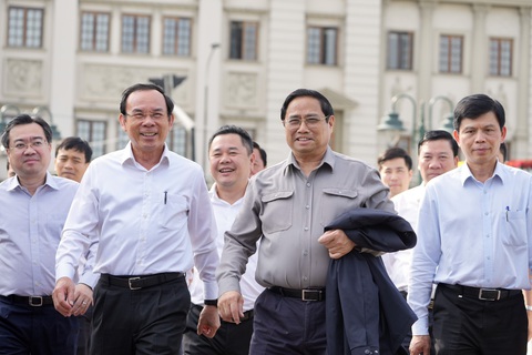 Thủ tướng kiểm tra thi công dự án vành đai 3 TP.HCM - Ảnh 1. Thủ tướng kiểm tra thi công dự án vành đai 3 TP.HCM - Ảnh 1.