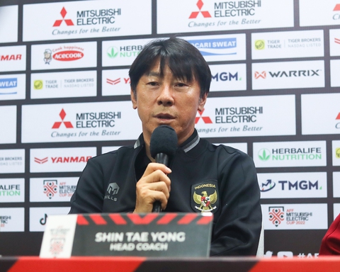 HLV Shin Tae Yong: Chúng tôi sẵn sàng đấu tuyển Việt Nam - Ảnh 1. HLV Shin Tae Yong: Chúng tôi sẵn sàng đấu tuyển Việt Nam - Ảnh 1.