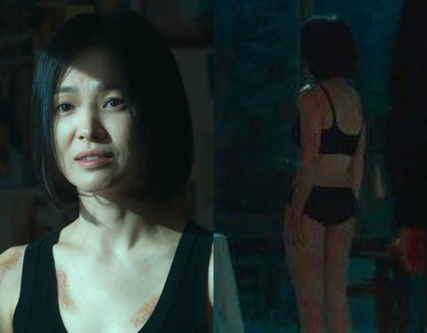 Cởi áo lộ cơ thể đầy sẹo, Song Hye Kyo bị chê bai sắc vóc - Ảnh 6. Cởi áo lộ cơ thể đầy sẹo, Song Hye Kyo bị chê bai sắc vóc - Ảnh 6.
