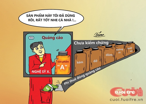 Khi nghệ sĩ quảng cáo thần dược giả - Ảnh 3. Khi nghệ sĩ quảng cáo thần dược giả - Ảnh 3.