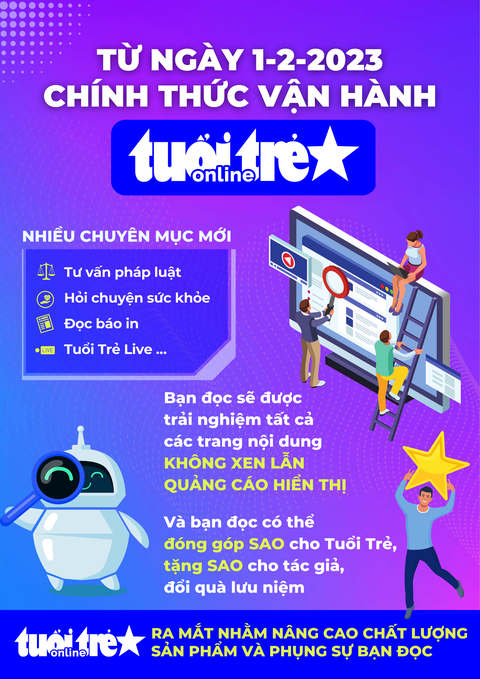 Hôm nay 1-2, chính thức vận hành Tuổi Trẻ Sao - Ảnh 1. Hôm nay 1-2, chính thức vận hành Tuổi Trẻ Sao - Ảnh 1.