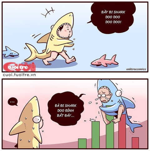 Baby shark đu đu, daddy shark đu đỉnh - Ảnh 1. Baby shark đu đu, daddy shark đu đỉnh - Ảnh 1.