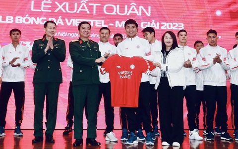 CLB Viettel sẽ cạnh tranh ngôi vô địch V-League 2023 - Ảnh 1. CLB Viettel sẽ cạnh tranh ngôi vô địch V-League 2023 - Ảnh 1.
