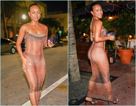 Mỹ nhân gốc Việt Karrueche Tran mặc váy ‘cái bang’ xuyên thấu đi… ăn tối - Ảnh 1. Mỹ nhân gốc Việt Karrueche Tran mặc váy ‘cái bang’ xuyên thấu đi… ăn tối - Ảnh 1.