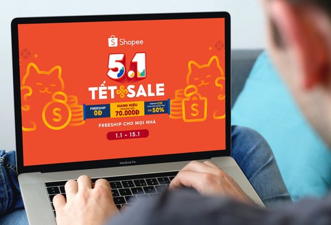Tưng bừng ưu đãi phát tài phát lộc với Shopee 5.1 Tết Sale - Ảnh 1. Tưng bừng ưu đãi phát tài phát lộc với Shopee 5.1 Tết Sale - Ảnh 1.