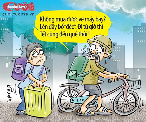Về quê ăn Tết bằng máy bay đường bộ - Ảnh 1. Về quê ăn Tết bằng máy bay đường bộ - Ảnh 1.