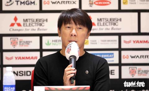 HLV Shin Tae Yong: Indonesia chơi hay hơn - Ảnh 1. HLV Shin Tae Yong: Indonesia chơi hay hơn - Ảnh 1.