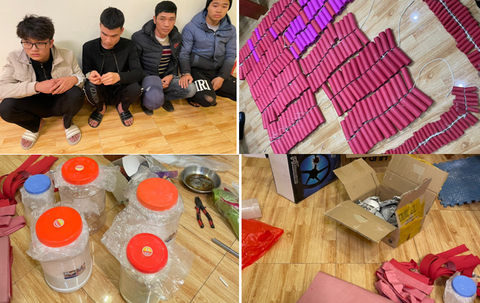 Đột kích cơ sở sản xuất pháo lậu, thu giữ gần tạ pháo nổ - Ảnh 1. Đột kích cơ sở sản xuất pháo lậu, thu giữ gần tạ pháo nổ - Ảnh 1.