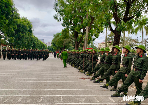 Thao trường đổ mồ hôi của sinh viên công an - Ảnh 3. Thao trường đổ mồ hôi của sinh viên công an - Ảnh 3.