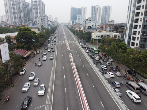 Ngắm đường vành đai 2 trước ngày thông xe - Ảnh 1. Ngắm đường vành đai 2 trước ngày thông xe - Ảnh 1.