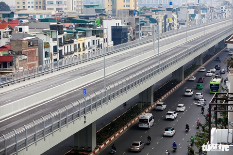 Ngắm đường vành đai 2 trước ngày thông xe - Ảnh 6. Ngắm đường vành đai 2 trước ngày thông xe - Ảnh 6.