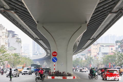 Ngắm đường vành đai 2 trước ngày thông xe - Ảnh 9. Ngắm đường vành đai 2 trước ngày thông xe - Ảnh 9.