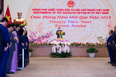 Thủ tướng Phạm Minh Chính và Phu nhân chủ trì tiệc chiêu đãi các nhà ngoại giao - Ảnh 1. Thủ tướng Phạm Minh Chính và Phu nhân chủ trì tiệc chiêu đãi các nhà ngoại giao - Ảnh 1.