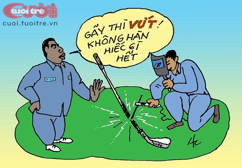 Bỏ golf đánh người, bị phạt tiền triệu - Ảnh 2. Bỏ golf đánh người, bị phạt tiền triệu - Ảnh 2.