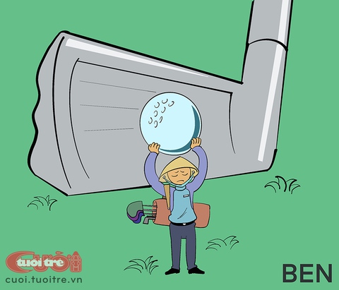 Bỏ golf đánh người, bị phạt tiền triệu - Ảnh 1. Bỏ golf đánh người, bị phạt tiền triệu - Ảnh 1.