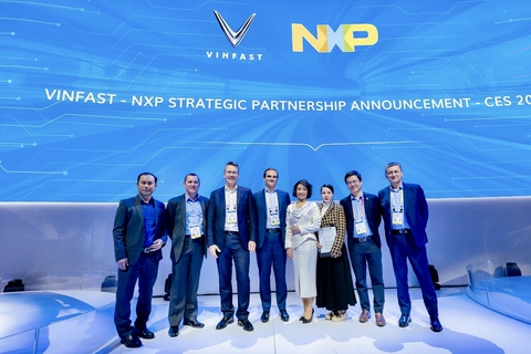 VinFast và NXP Semiconductors hợp tác phát triển xe điện thông minh - Ảnh 1. VinFast và NXP Semiconductors hợp tác phát triển xe điện thông minh - Ảnh 1.