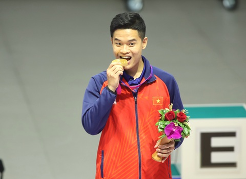 Nhà vô địch Asiad 19 Phạm Quang Huy trả lời phỏng vấn độc quyền cùng Tuổi Trẻ Online - Ảnh 1. Xạ thủ Phạm Quang Huy - Ảnh tư liệu