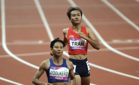 Trực tiếp Asiad 19 ngày 1-10: Nhi Yến vào chung kết 200m nữ - Ảnh 3. Trần Thị Nhi Yến giành vé vào chung kết 200m nữ - Ảnh: H.T