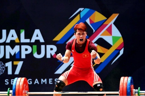Lực sĩ Trịnh Văn Vinh xuất sắc giành vé đến Olympic Paris 2024- Ảnh 4. Lực sĩ Trịnh Văn Vinh đã làm nên điều kỳ diệu cho thể thao và cử tạ Việt Nam - Ảnh: HUY ĐĂNG