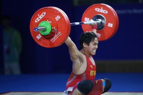 Asiad 19 ngày 1-10: Cờ tướng vào chung kết gặp Trung Quốc - Ảnh 1. Nguyễn Trần Anh Tuấn hạng 5 hạng cân 61kg nam - Ảnh: QUÝ LƯỢNG