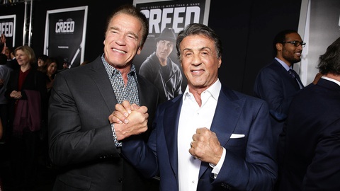Phim tài liệu về siêu sao Sylvester Stallone được đánh giá cao - Ảnh 3. Arnold Schwarzenegger và Sylvester Stallone từ thù thành bạn - Ảnh: 6ABC