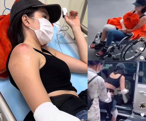Loạt ồn ào từ chuyện Ngọc Trinh buông tay học lái mô tô - Ảnh 4. Có chơi có chịu, Ngọc Trinh phải ngồi xe lăn khi vẫn chưa lấy được bằng lái mô tô