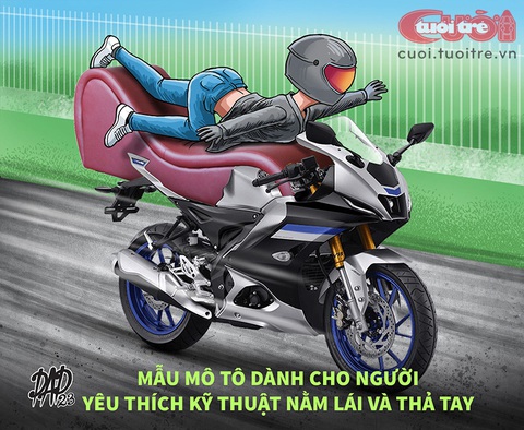 Mô tô dành cho người yêu thích kỹ thuật 'nằm lái và thả tay' - Ảnh 1. Tranh: DAD
