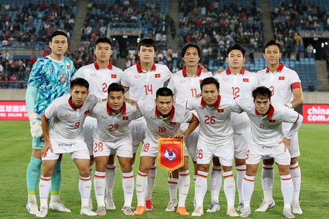 Đội hình ra sân của tuyển Việt Nam trong trận giao hữu với tuyển Trung Quốc dịp FIFA Days tháng 10-2023 - Ảnh: VFF Đội hình ra sân của tuyển Việt Nam trong trận giao hữu với tuyển Trung Quốc dịp FIFA Days tháng 10-2023 - Ảnh: VFF