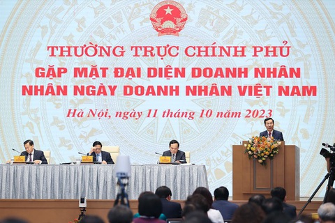 Chấn hưng tinh thần kinh doanh trong giới doanh nhân để tận dụng cơ hội lịch sử - Ảnh 1. Ông Phạm Tấn Công cho rằng cần chấn hưng tinh thần doanh nghiệp, doanh nhân để tận dụng cơ hội - Ảnh: VGP