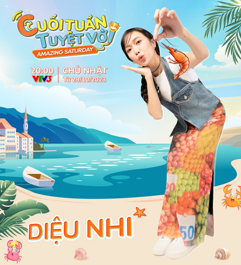 Trường Giang cầm trịch game show Hàn Quốc đình đám Amazing Saturday phiên bản Việt - Ảnh 4. Sự xuất hiện của Diệu Nhi khiến khán giả rất tò mò.