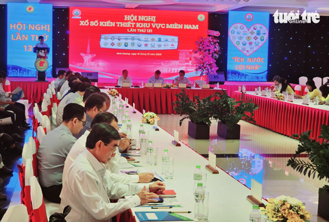 Hội nghị xổ số kiến thiết khu vực miền Nam tiếp tục kiến nghị cho các công ty tăng vé số phát hành sau kết quả kinh doanh 9 tháng đầu năm 2023 khả quan - Ảnh: BÁ SƠN Hội nghị xổ số kiến thiết khu vực miền Nam tiếp tục kiến nghị cho các công ty tăng vé số phát hành sau kết quả kinh doanh 9 tháng đầu năm 2023 khả quan - Ảnh: BÁ SƠN