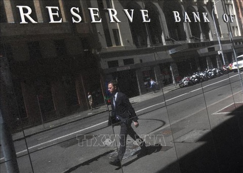 IMF: Dân Úc đang chịu áp lực khoản vay mua nhà lớn nhất thế giới - Ảnh 1. Trụ sở Ngân hàng Dự trữ Úc ở Sydney - Ảnh: AFP/TTXVN