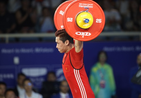 “Phải tìm nguyên nhân thất bại của thể thao Việt Nam” - Ảnh 4. Cử tạ ra về tay trắng tại Asiad 19 - Ảnh: QUÝ LƯỢNG