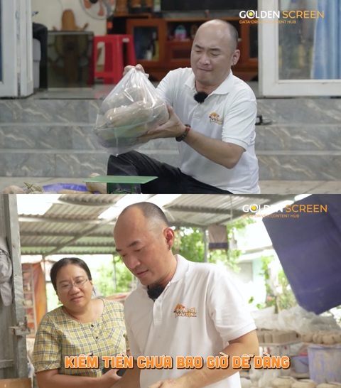 'Ông Tiều' Tiến Luật cùng Huy Khánh về miền tây mưu sinh - Ảnh 3. Tiến Luật phải than trời vì trải nghiệm mưu sinh vất vả