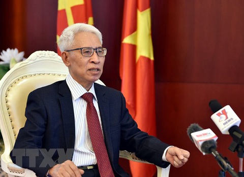 Chủ tịch nước Võ Văn Thưởng đến Trung Quốc: Chuyến đi góp tiếng nói vì hòa bình, - Ảnh 2. Đại sứ Việt Nam tại Trung Quốc Phạm Sao Mai - Ảnh: TTXVN