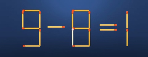 Thử tài IQ: Di chuyển một que diêm để 7-1=1 thành phép tính đúng - Ảnh 1.