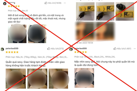 Nhiều ảnh khiêu dâm xuất hiện trên Shopee - Ảnh: KHẮC HIẾU