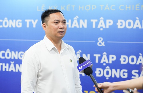 Bất động sản Phù Đổng ký kết hợp tác với Meey Land - Ảnh 2. Ông Nguyễn Bá Duy - chủ tịch Bất động sản Phù Đổng - bày tỏ kỳ vọng về mối quan hệ hợp tác giữa hai doanh nghiệp