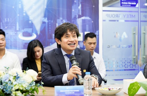 Bất động sản Phù Đổng ký kết hợp tác với Meey Land - Ảnh 3. Chủ tịch Meey Land - Hoàng Mai Chung chia sẻ tại buổi lễ.
