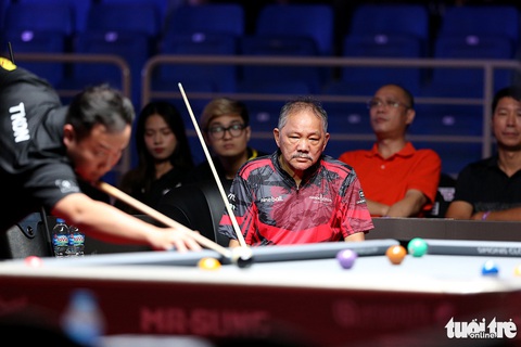 Nhưng thể lực không đảm bảo đã khiến Efren Reyes thua chung cuộc 7-10 trước Nguyễn Anh Tuấn - Ảnh: H.TÙNG Nhưng thể lực không đảm bảo đã khiến Efren Reyes thua chung cuộc 7-10 trước Nguyễn Anh Tuấn - Ảnh: H.TÙNG
