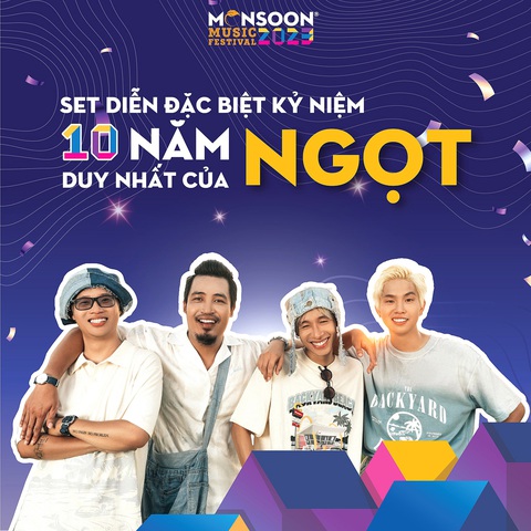 Indie và những dấu mốc 10 năm - Ảnh 1. Ngọt và suất diễn đặc biệt kỷ niệm 10 năm ở Monsoon sắp tới - Ảnh: FBNV