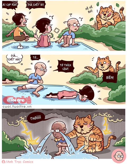 Giả chết... ở trong lòng - Ảnh 1. Giả chết... ở trong lòng - Tranh: Anh Trọc Comics