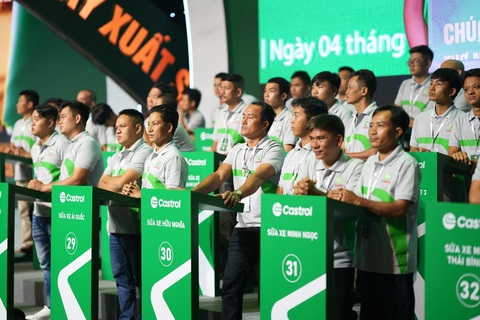 50 cặp thợ máy khẳng định tài năng ở 'đấu trường' Thợ Máy Xuất Sắc 2023 - Ảnh 1. Các cặp thợ máy trong Đêm chung kết Thợ máy xuất sắc 2023