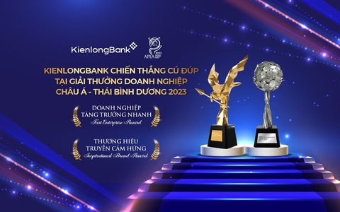 KienlongBank được vinh danh tại hai hạng mục giải thưởng "Doanh nghiệp tăng trưởng nhanh" và "Thương hiệu truyền cảm hứng" Châu Á - Thái Bình Dương KienlongBank được vinh danh tại hai hạng mục giải thưởng "Doanh nghiệp tăng trưởng nhanh" và "Thương hiệu truyền cảm hứng" Châu Á - Thái Bình Dương