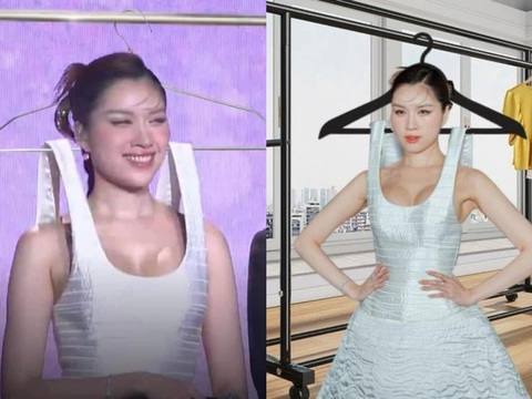 MC Thanh Thanh Huyền được netizen tặng móc áo cho chiếc đầm lạ - Ảnh 3. Dân mạng thi nhau tặng móc áo cho chiếc đầm của nữ MC bớt trống trải